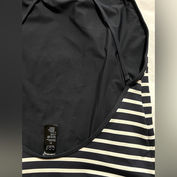 SOLD! COS Cross back One Piece Swim Suit ~ Navy/White Stripes~ Size US 6 (Small) - Picture 7 of 10